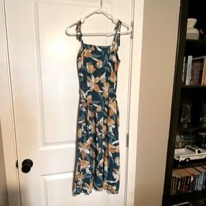 Roxy Midi Length shift dress